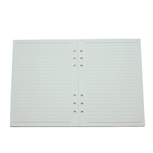 A6 17cm 6 Holes Cover Round Ring Binder File Folder Monthly Plan Refill Paper, A5 Refill Paper for A5 21cm